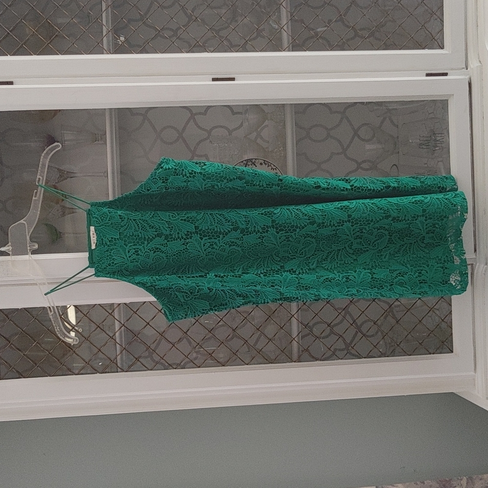 Miami spaghetti strapped green dress